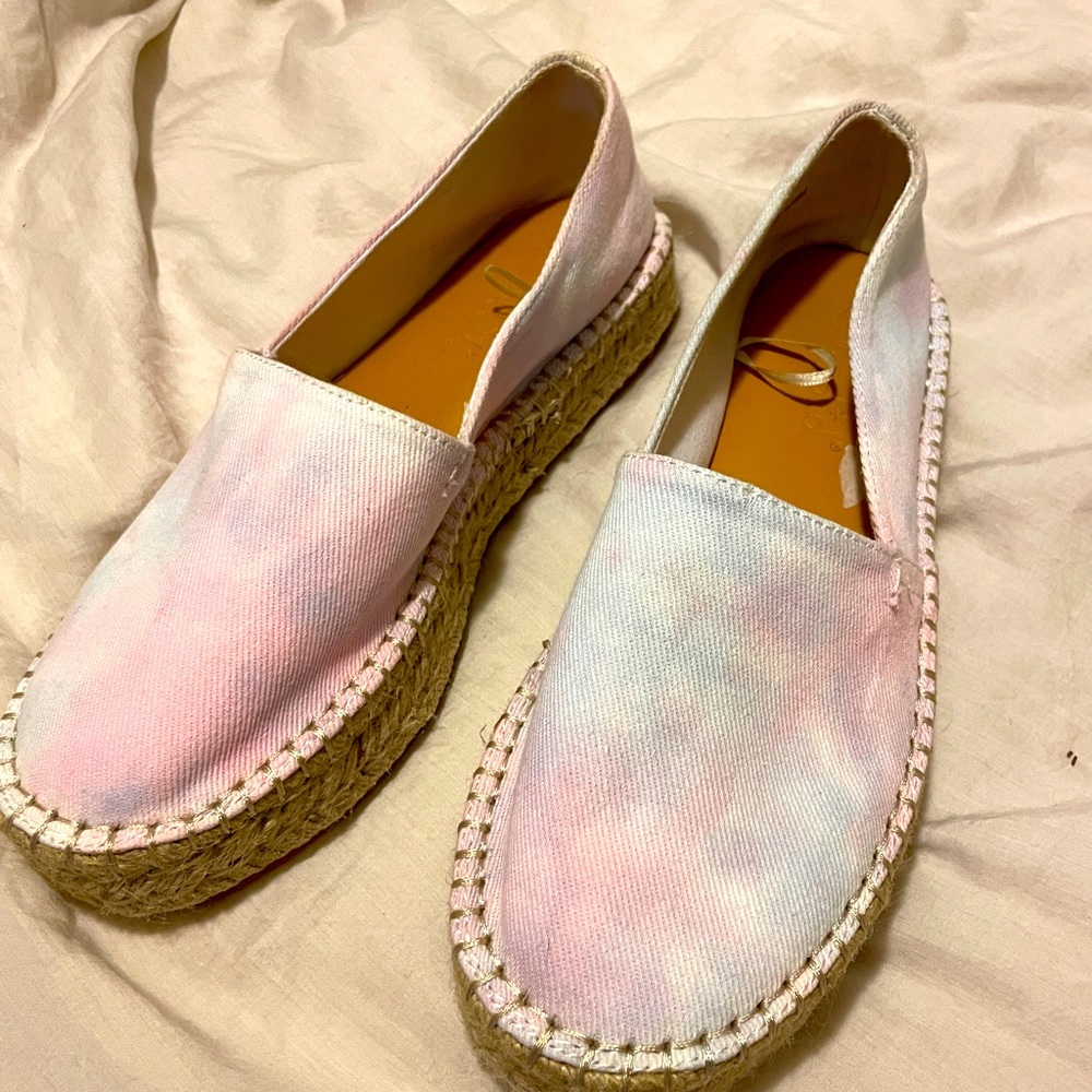 Splendid slip on sneakers pastel tie dye